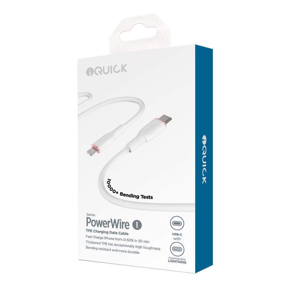 0.5m Type c o lightening cable in white