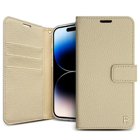 Beige shade wallet case for iphone 16e