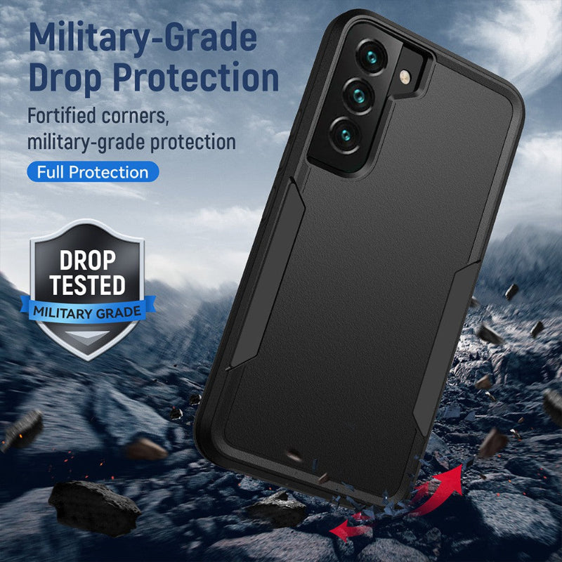 Phone case with military-grade drop protection features for Samsung Galaxy S22