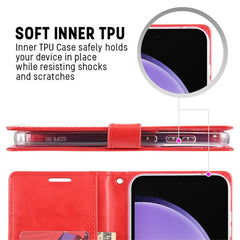Samsung S24 FE flip case in red color