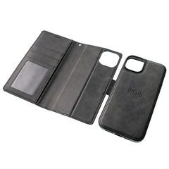 hanman flip case for iphone 15 pm black