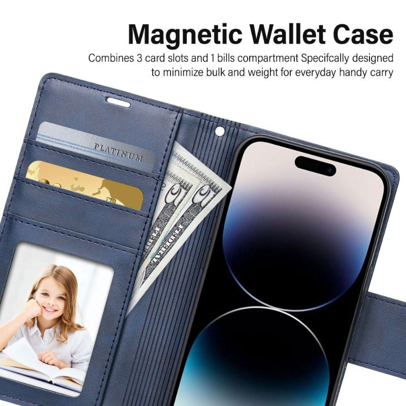 wallet case flip cover for iphone 15 pm