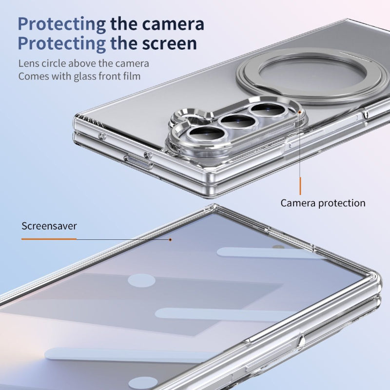 Phone case with camera and screen protection features for Samsung Galaxy Z FOLD 7