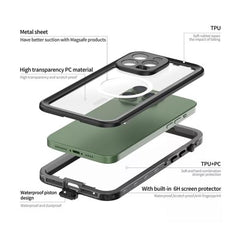 Multilayer protection with waterproof case for IPhone 15 pro max