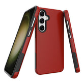 Red Rhinos phone case with black accents for Samsung S24 ULTRA