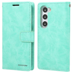 Mint green phone wallet case for S24 FE
