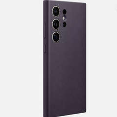Samsung S24 Ultra vegan leather case in Violet color