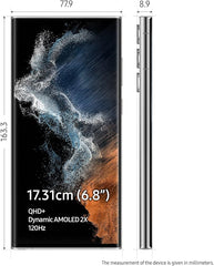 Refurbished S22 Ultra 128Gb in white color
