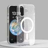 IPhone 16 plus shockproof glitter case