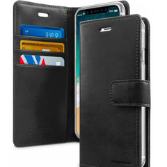 Black phone wallet case with card slots for iPhone 13 Pro