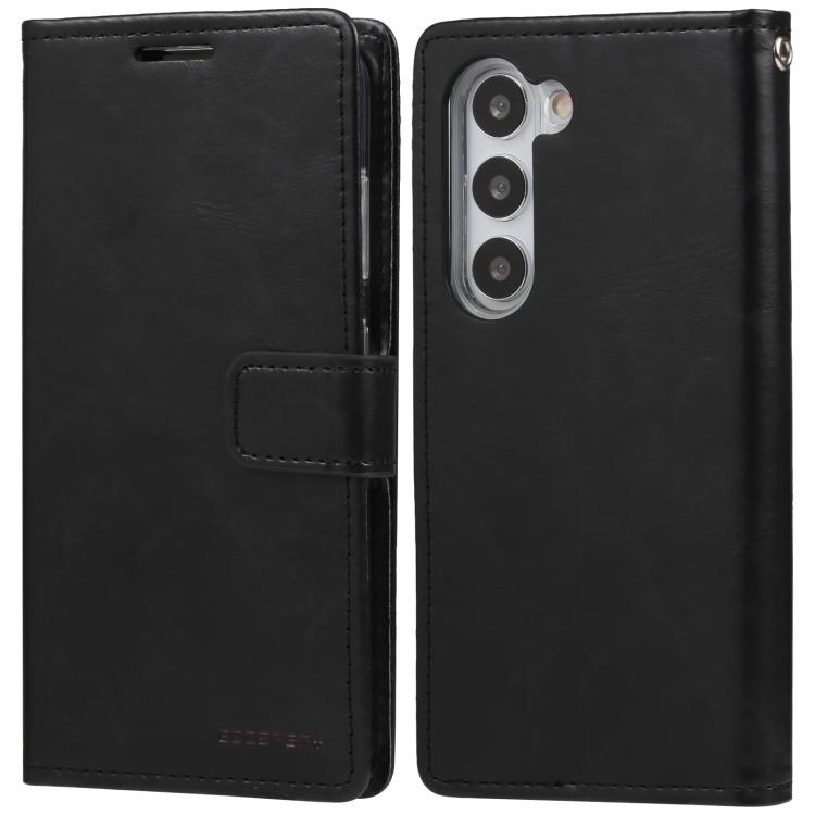 Samsung S25 black wallet style diary case with card slots inside