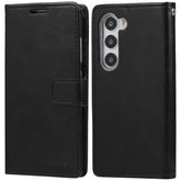Samsung S25 black wallet style diary case with card slots inside
