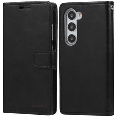Samsung S25 black wallet style diary case with card slots inside