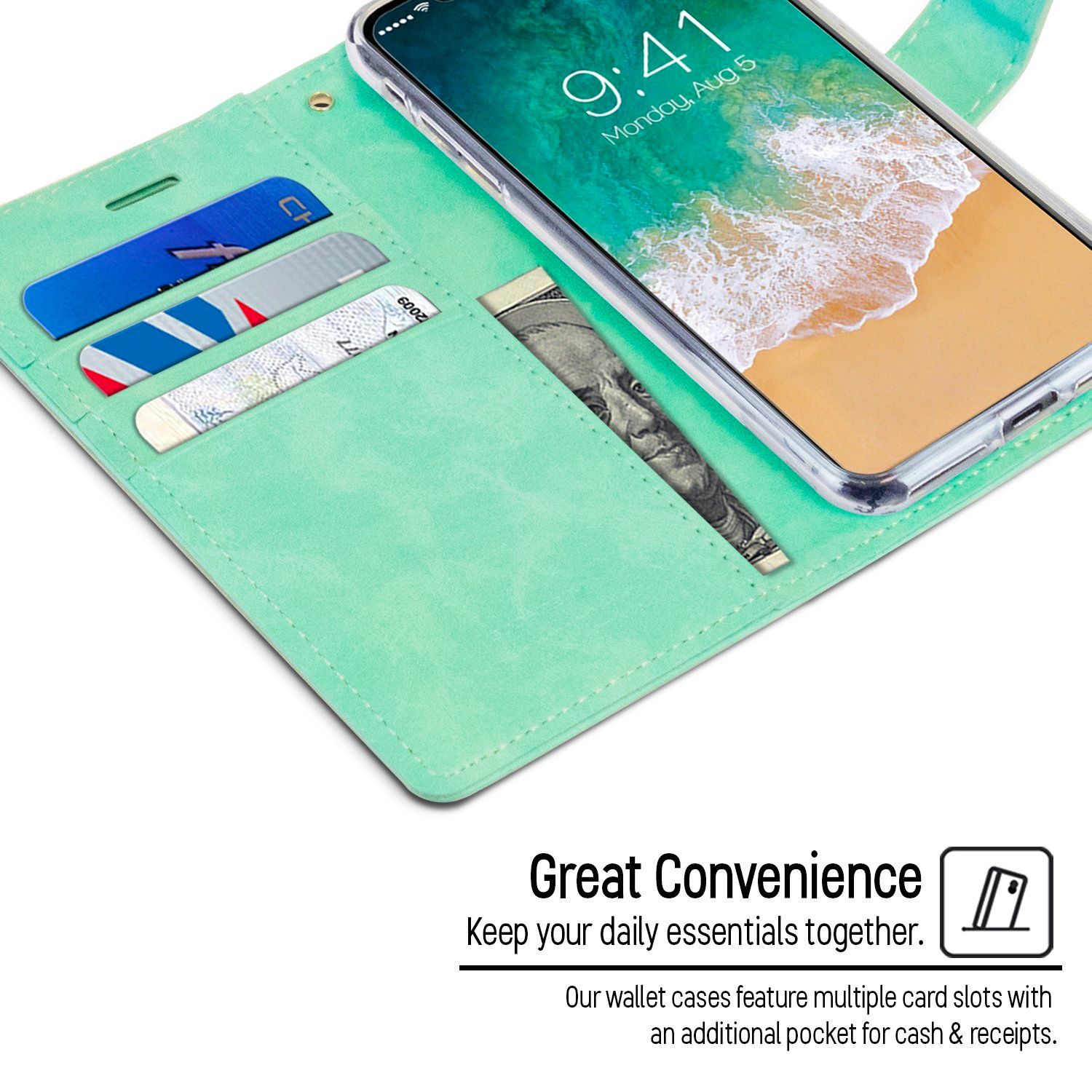 Green color phone cover for iphone 16
