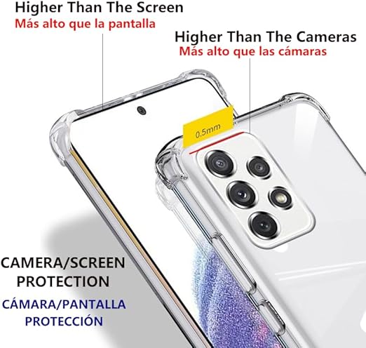 Samsung A53 clear hard case