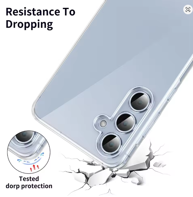 Samsung A55 clear hard case