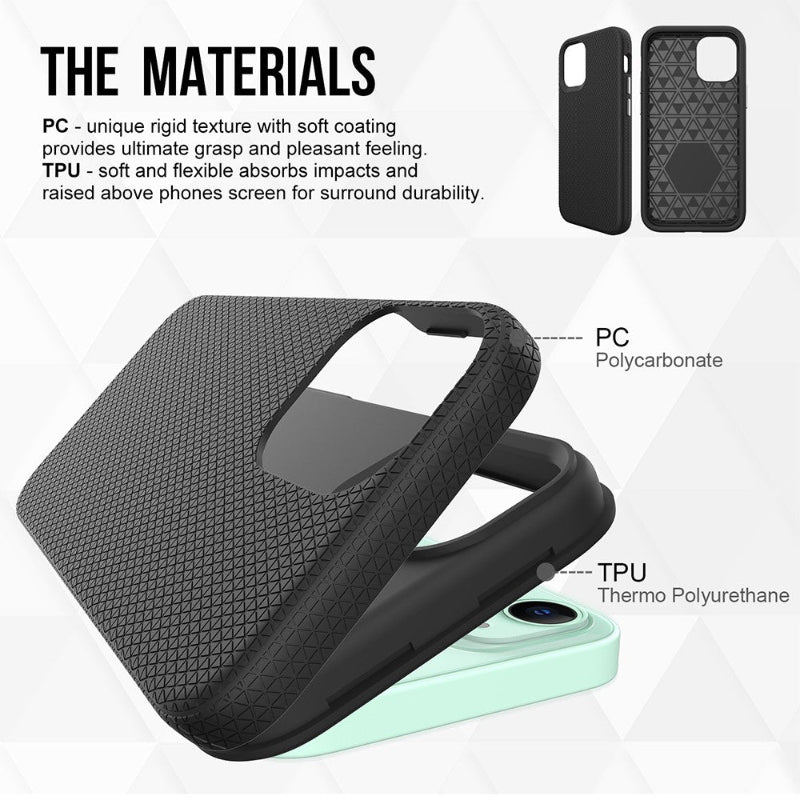 iphone 12 pro hard protective case in black colour