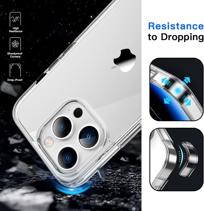 Iphone 14 pro hard clear case