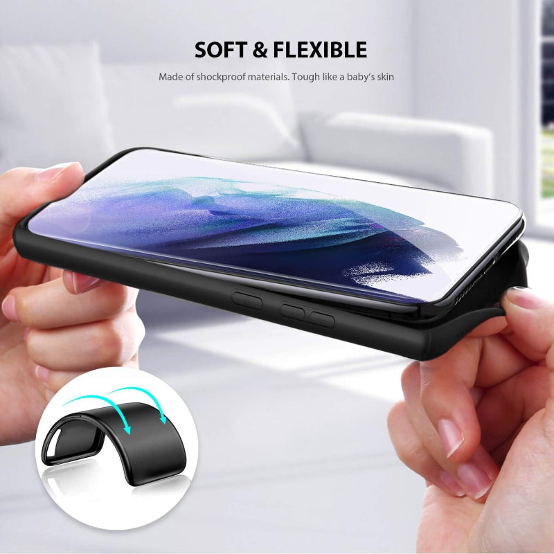 Samsung S22 plus silicone case in black color