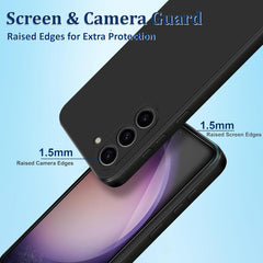 Samsung S23 Plus hard protective phone case in black color