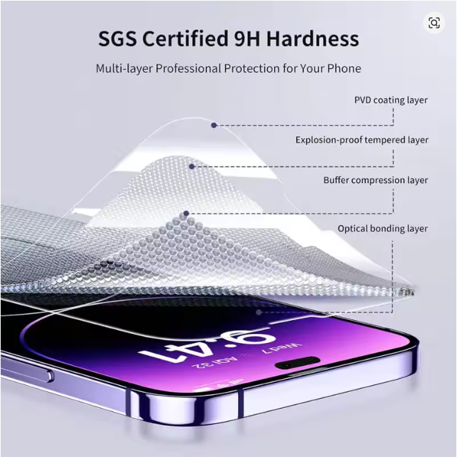 Iphone 17 hard glass screen protector