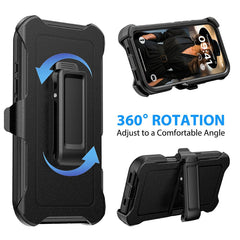 IPhone 17 hard protective case with belt clip