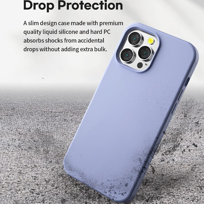IPhone 13 pro heavy duty case in lavender color