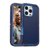 Iphone 16 pro max heavy duty case in navy color
