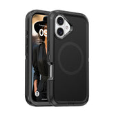 Iphone 17 heavy duty case in black color