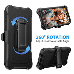 Toughest case with rotating clip for iPhone 16 pro max