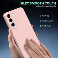 Samsung S21 FE silicone case in pink color