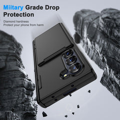 Samsung Z Fold 7 heavy duty case with card space and stand feature