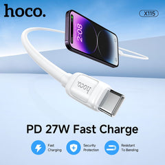 fast charge hoco 27w x115 usb c to lig 1m cable