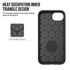 heat dissipation iPhone 16e / 17e Rhinos Rugged Shockproof Case Cover With Magnetic Ring