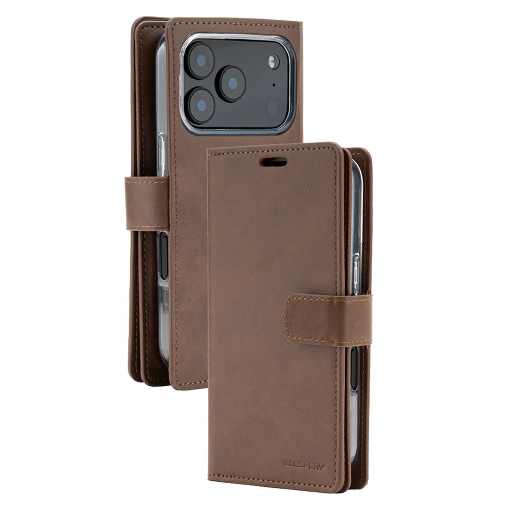 Brown phone wallet case with card slots for iPhone 17 pro max