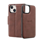 brown wallet flip case ip 15 14 13