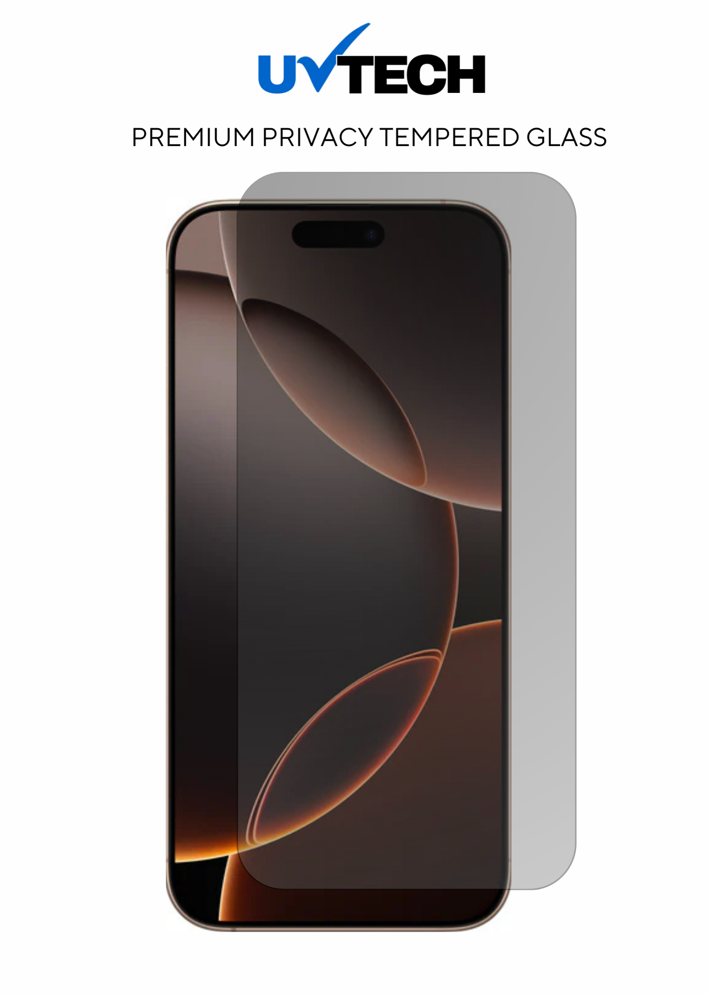 iPhone 16 Pro Max Privacy Tempered Glass - UVTech