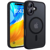 black border clear magsafe case iphone 17