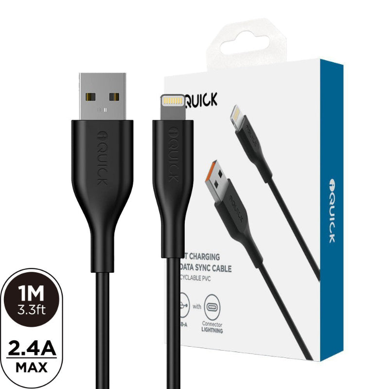 1m iquick usb a to lig cable