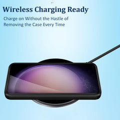 Samsung S23 Plus magsafe silicone phone case in black color