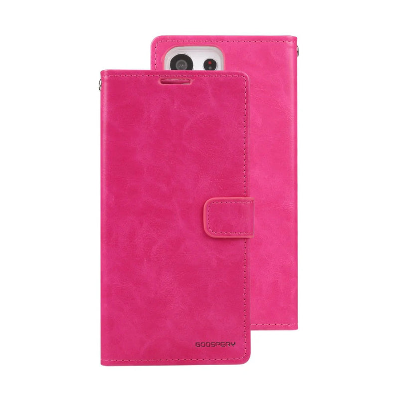 Samsung S24 Ultra pink flip case diary style wallet case with card space inside