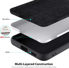 Samsung S22 plus protective case silicone case in black color