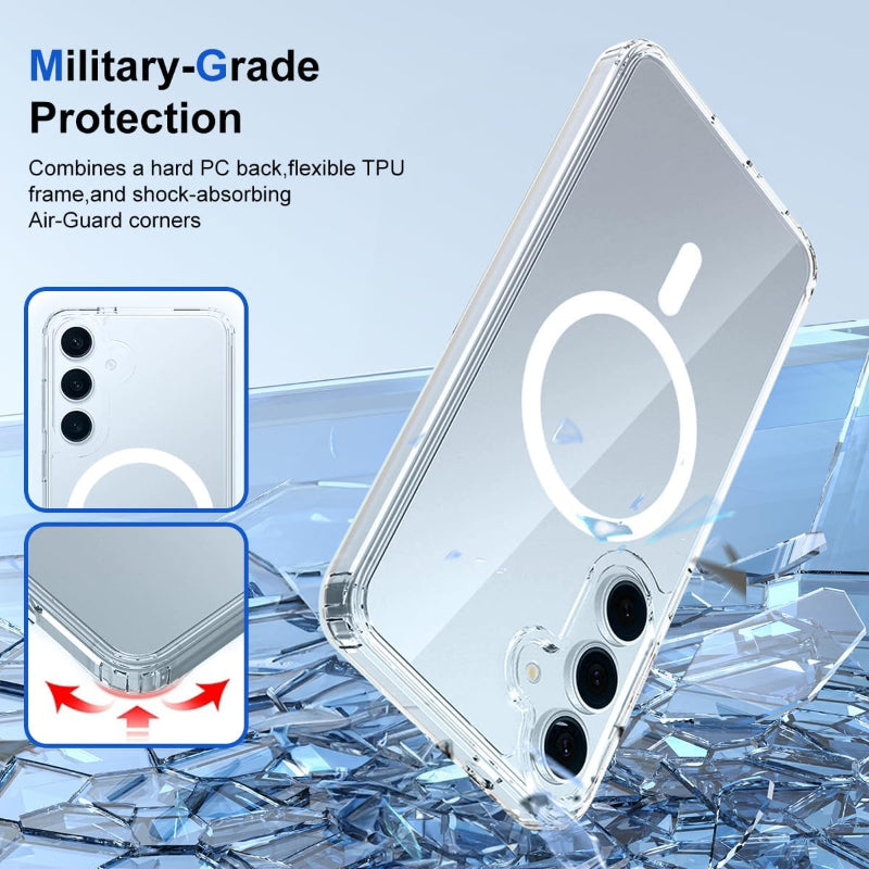 Samsung S25 protective clear magsafe case