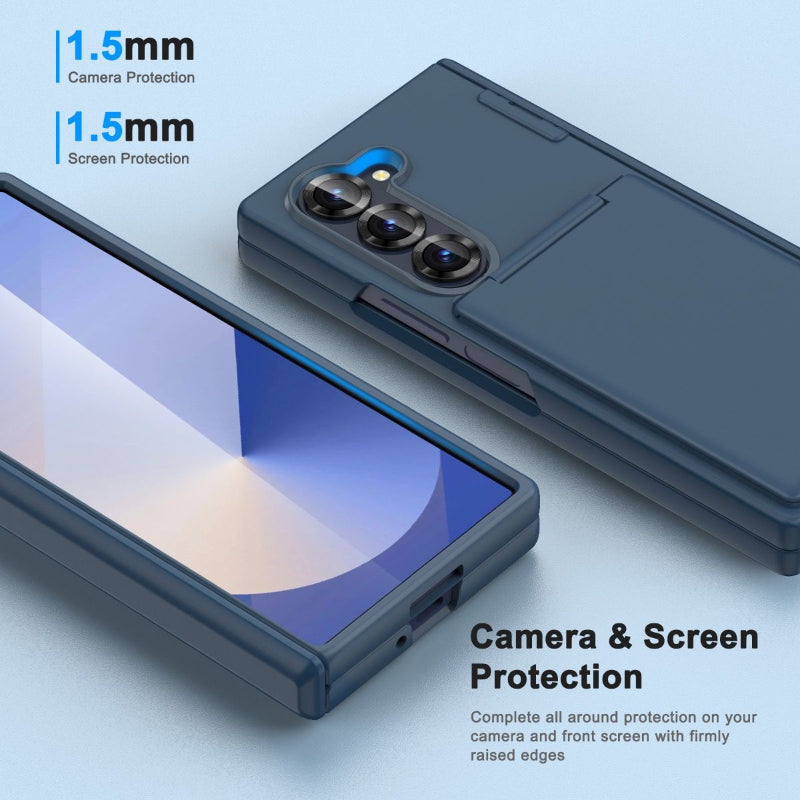 Samsung Z Fold 7 protective case wallet style case with stand