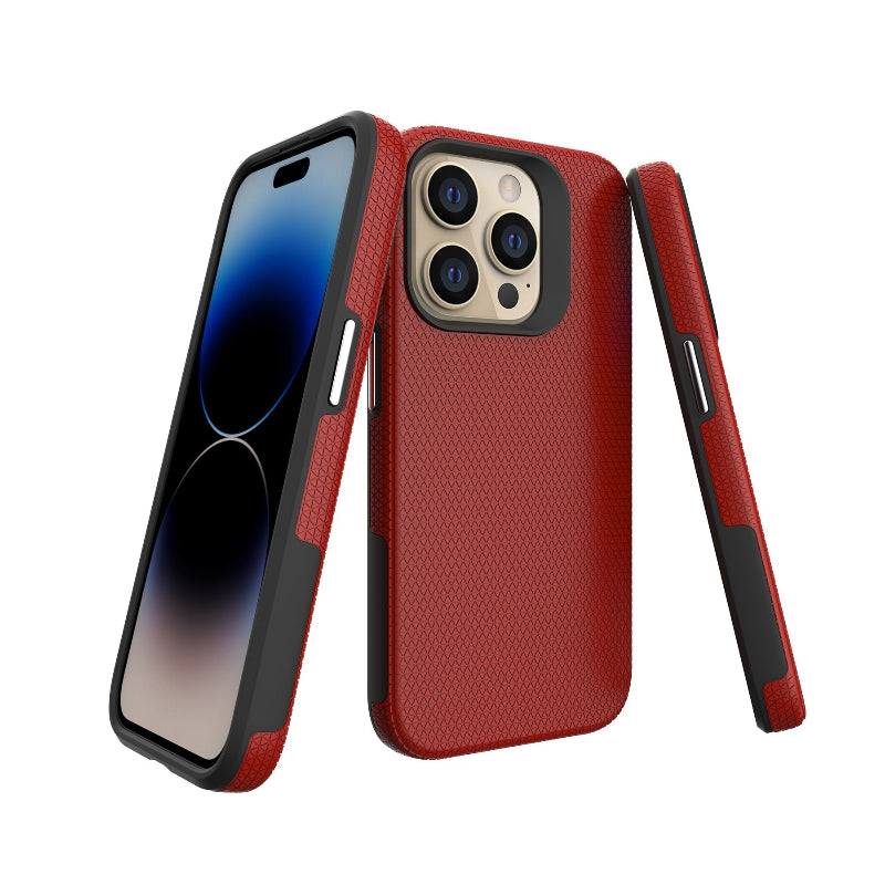 iPhone 15 pro shockproof case in red color