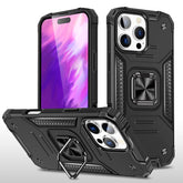 Iphone 14 Plus heavy duty ring case in black color