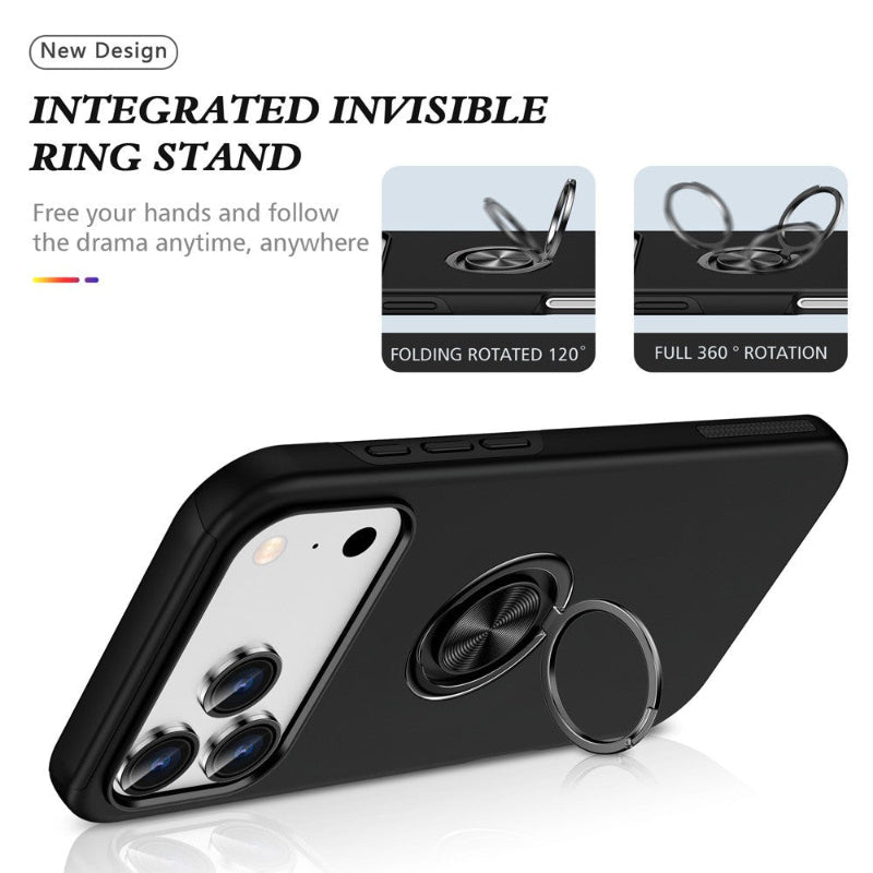 Iphone 17 pro max ring case with stand