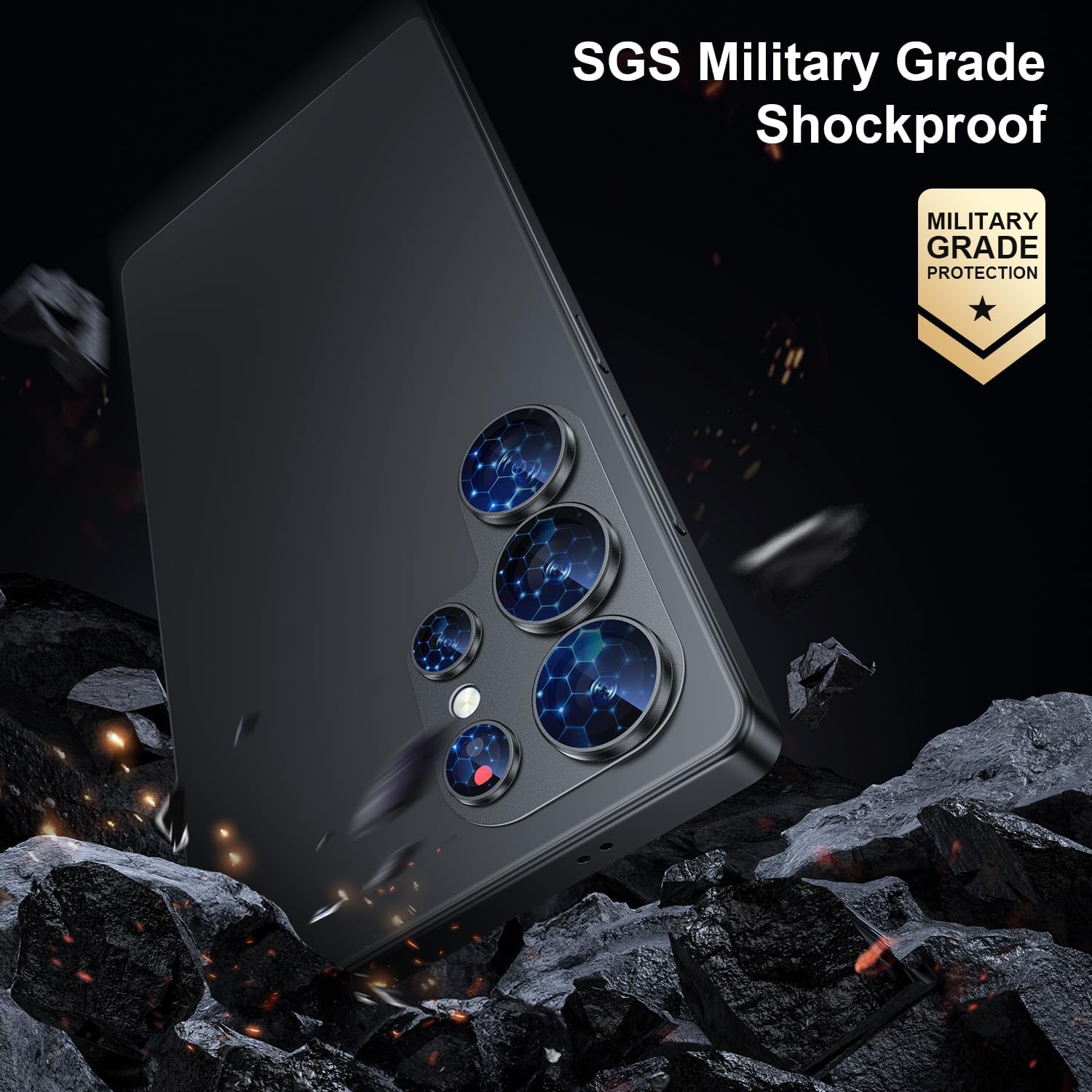 Samsung S25 Ultra shockproof camera protector