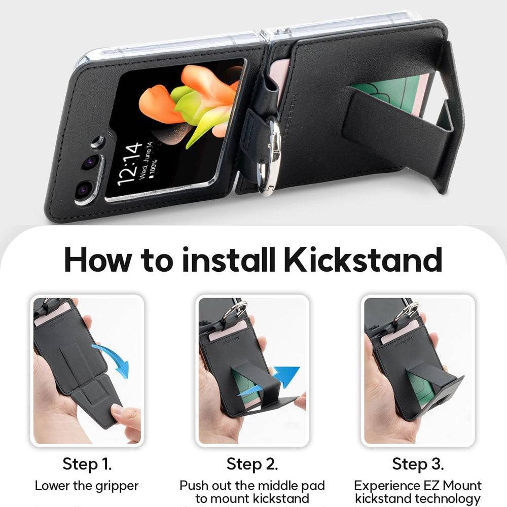 black case with ring for flip 6