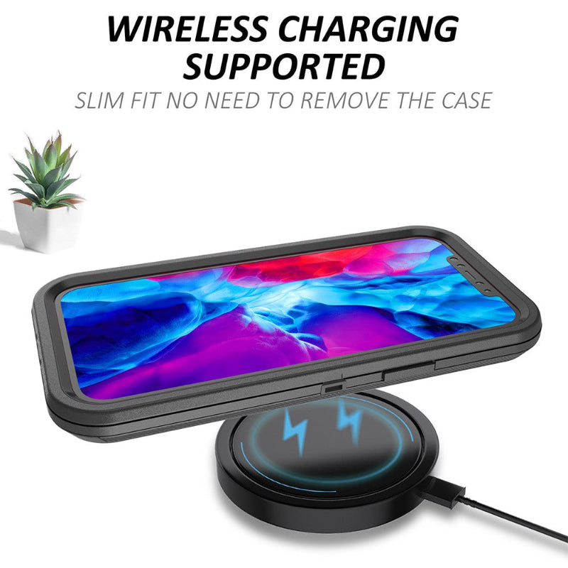 Wireless charging compatible heavy duty case for IPhone 12 / 12 pro